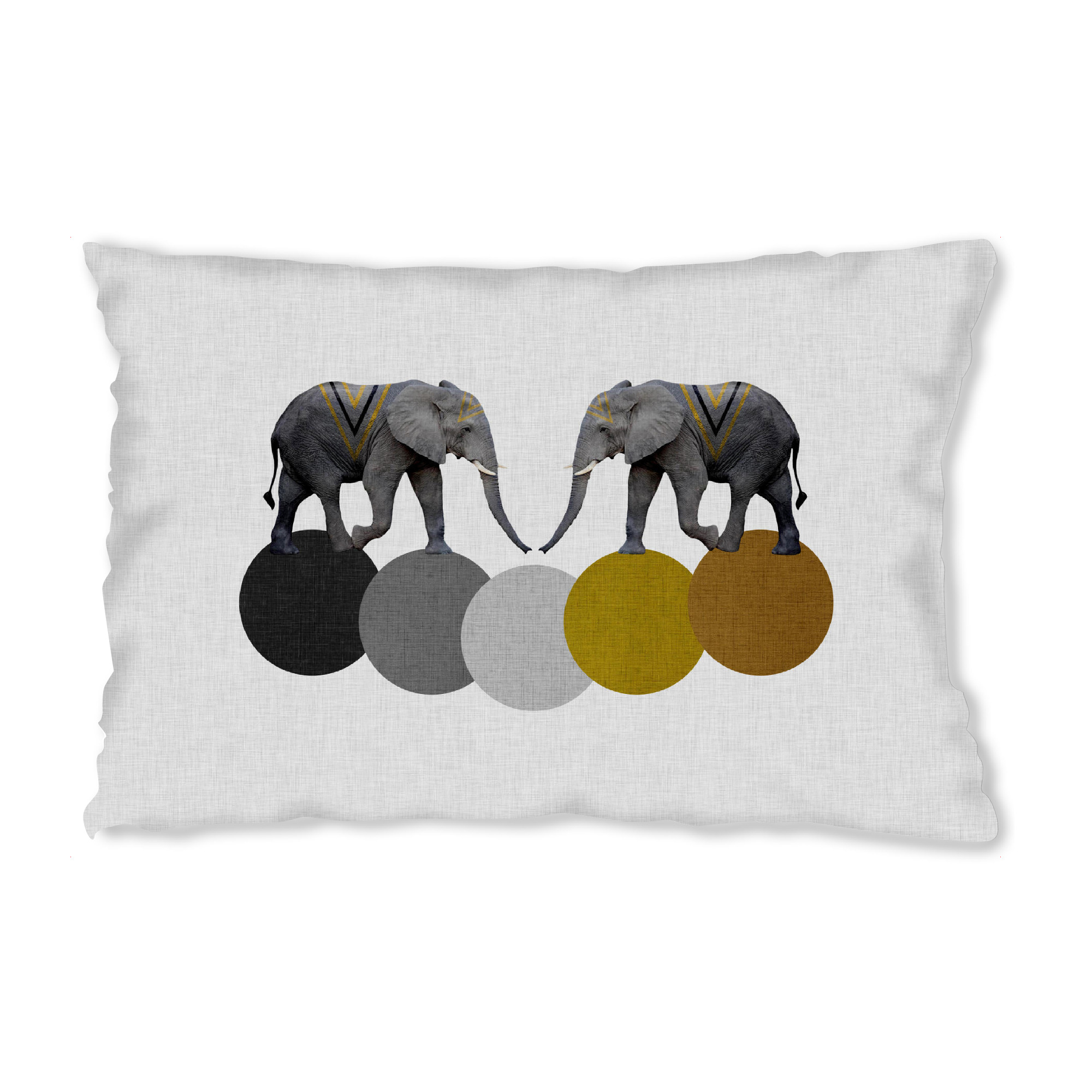 Design-Kissen "Elephant Circles" artboxONE - Tiere,Geometrie
