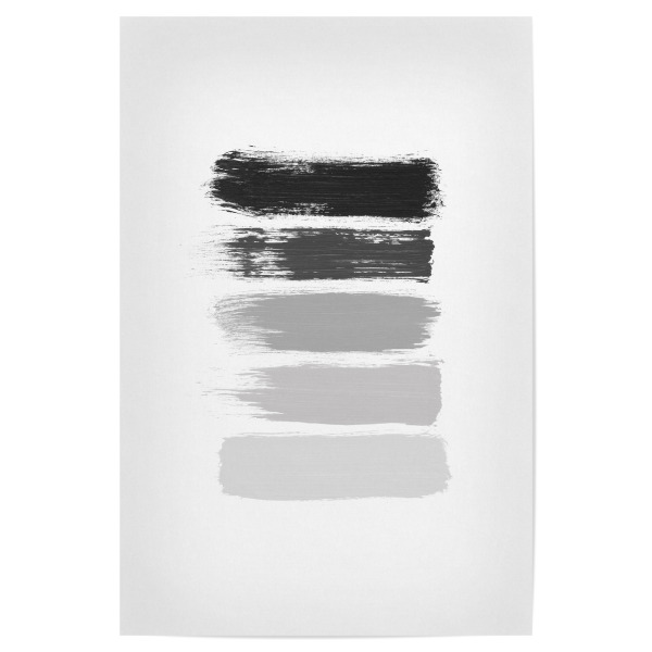 Poster 30x20 cm "5 Shades Brushes" artboxONE - Abstrakt,Geometrie
