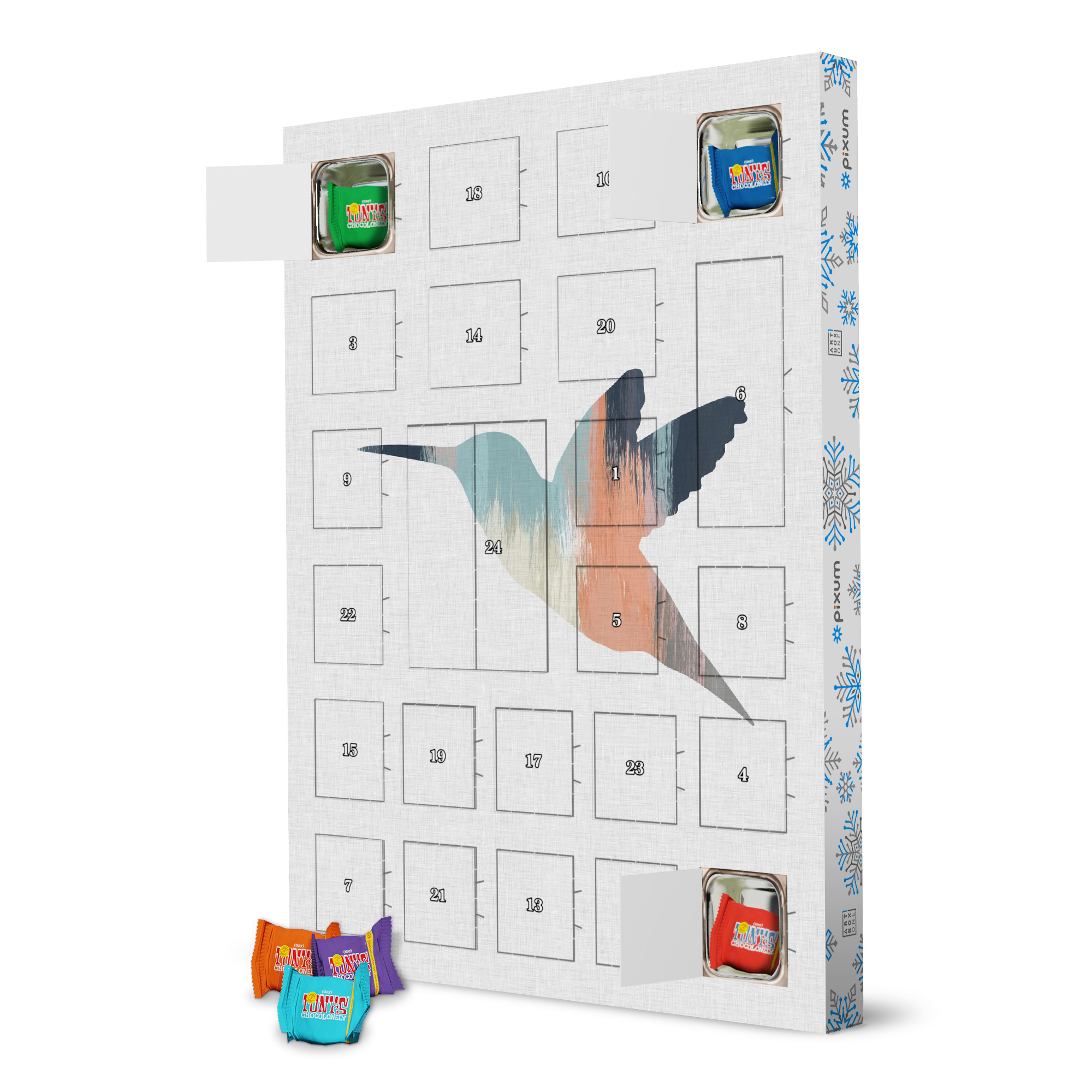 Adventskalender mit Tony's Chocolonely Brushed Hummingbird artboxONE Adventskalender Natur