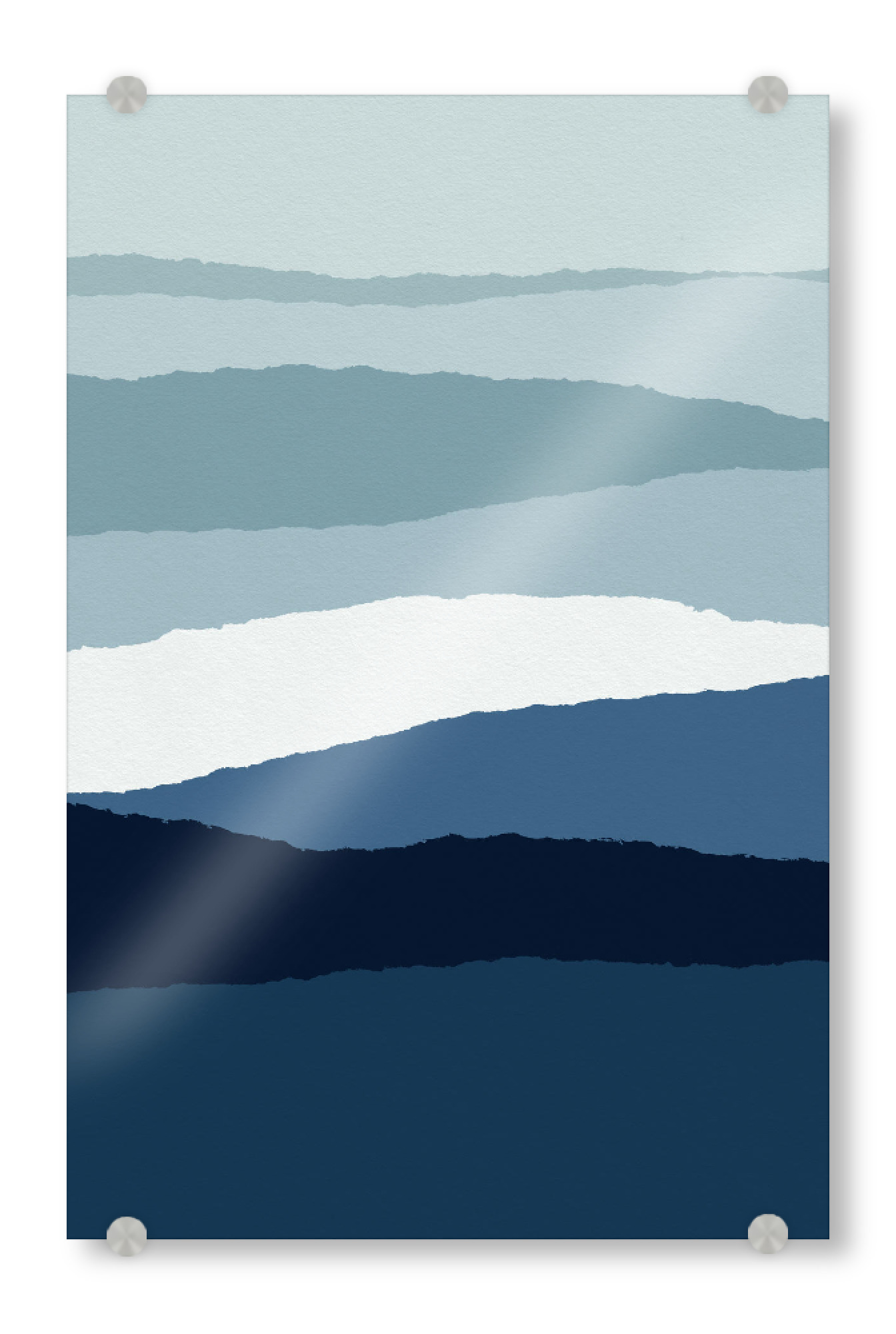 Acrylglasbild "Abstract Paper Cut" artboxONE - Natur,Abstrakt