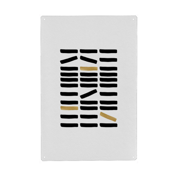 Metall Poster "Domino" artboxONE - Abstrakt,Geometrie