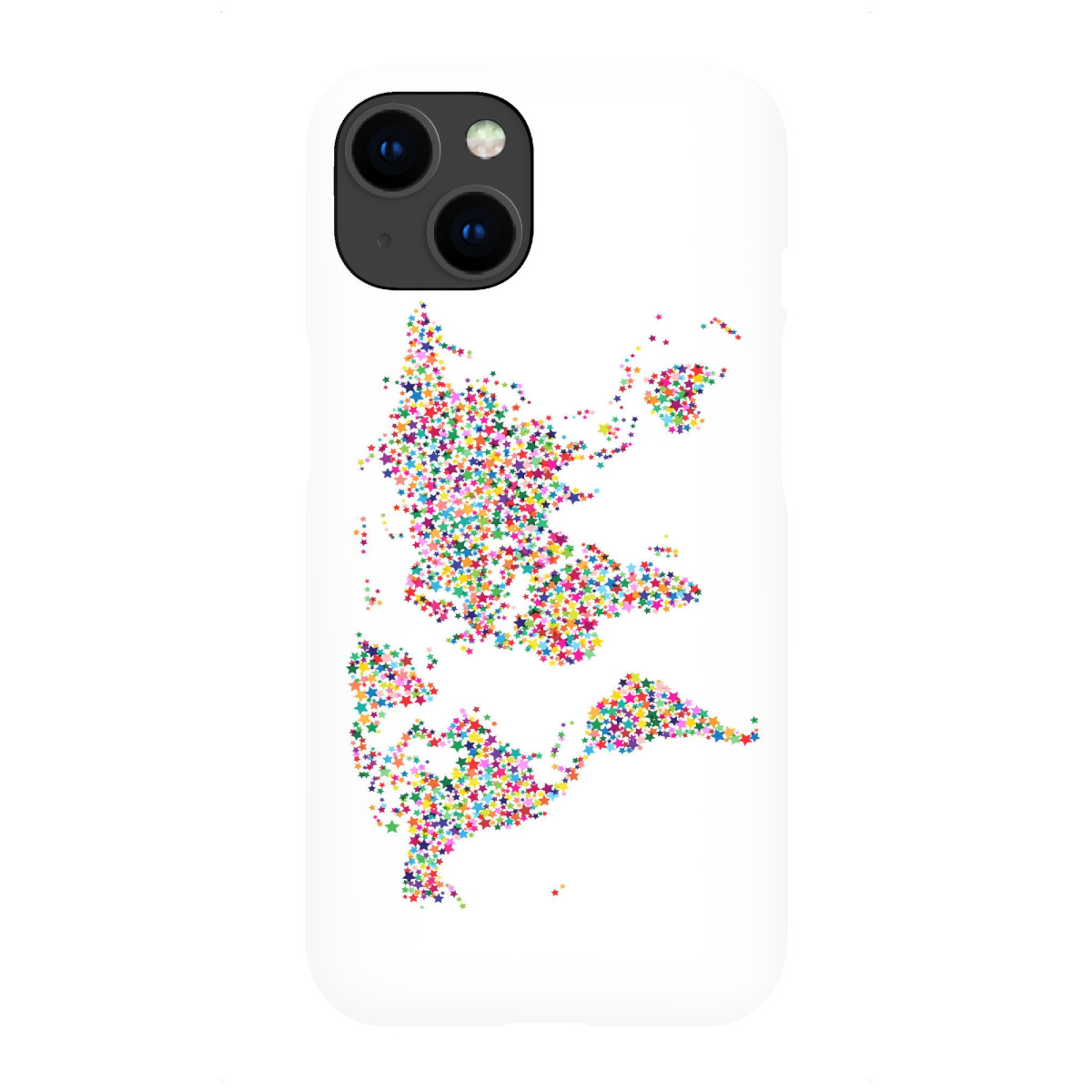 "Stars World Map II"für iPhone - Premium-Case Handyhülle artboxONE