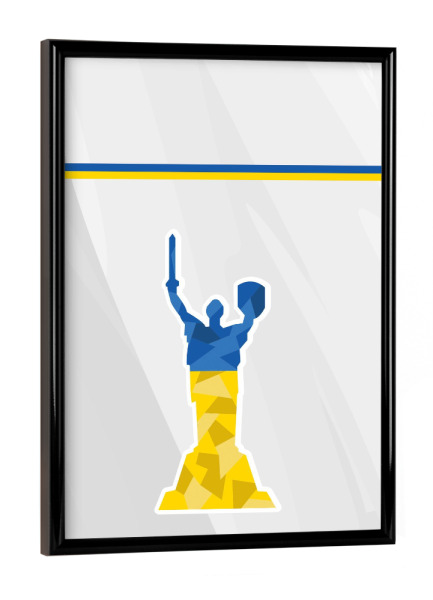 Poster mit schwarzem Rahmen "Europa Ukraine" artboxONE - Reise,Sport / Fußball - Em,Fußball,Weltmeister,Wanderlust,Länder,Europa