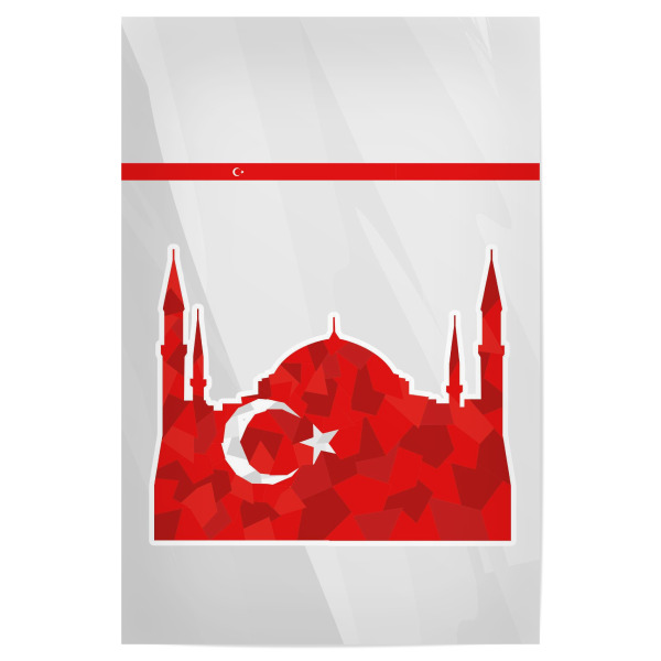 Poster "Türkei" artboxONE - Reise,Sport / Fußball - Em,Fußball,Weltmeister,Wanderlust,Länder,Europa