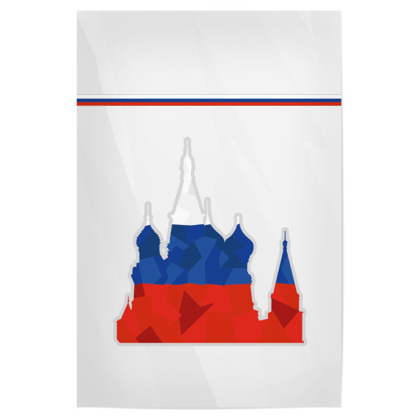 Poster 30x20 cm "Russland" artboxONE - Reise,Sport / Fußball - Em,Fußball,Weltmeister,Wanderlust,Länder