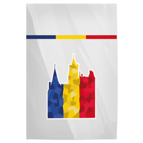 Poster 30x20 cm "Europa Rumänien" artboxONE - Reise,Sport / Fußball - Em,Fußball,Weltmeister,Wanderlust,Länder