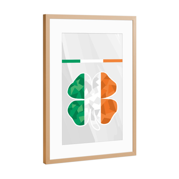 Poster mit Rahmen Kupfer "Europa Irland" artboxONE - Reise,Sport / Fußball - Em,Fußball,Weltmeister,Wanderlust,Länder