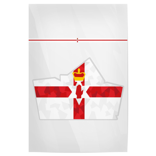 Poster 30x20 cm "Nord Irland" artboxONE - Reise,Sport / Fußball - Em,Fußball,Weltmeister,Wanderlust,Länder,Europa