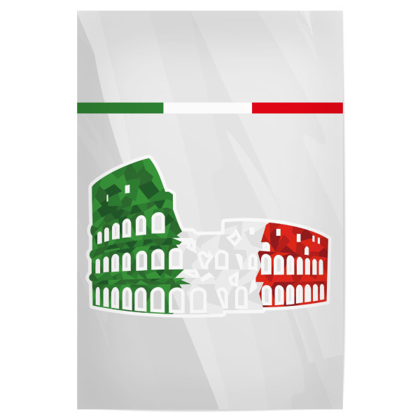 Poster 30x20 cm "Europa Italien" artboxONE - Reise,Sport / Fußball - Em,Fußball,Weltmeister,Wanderlust,Länder