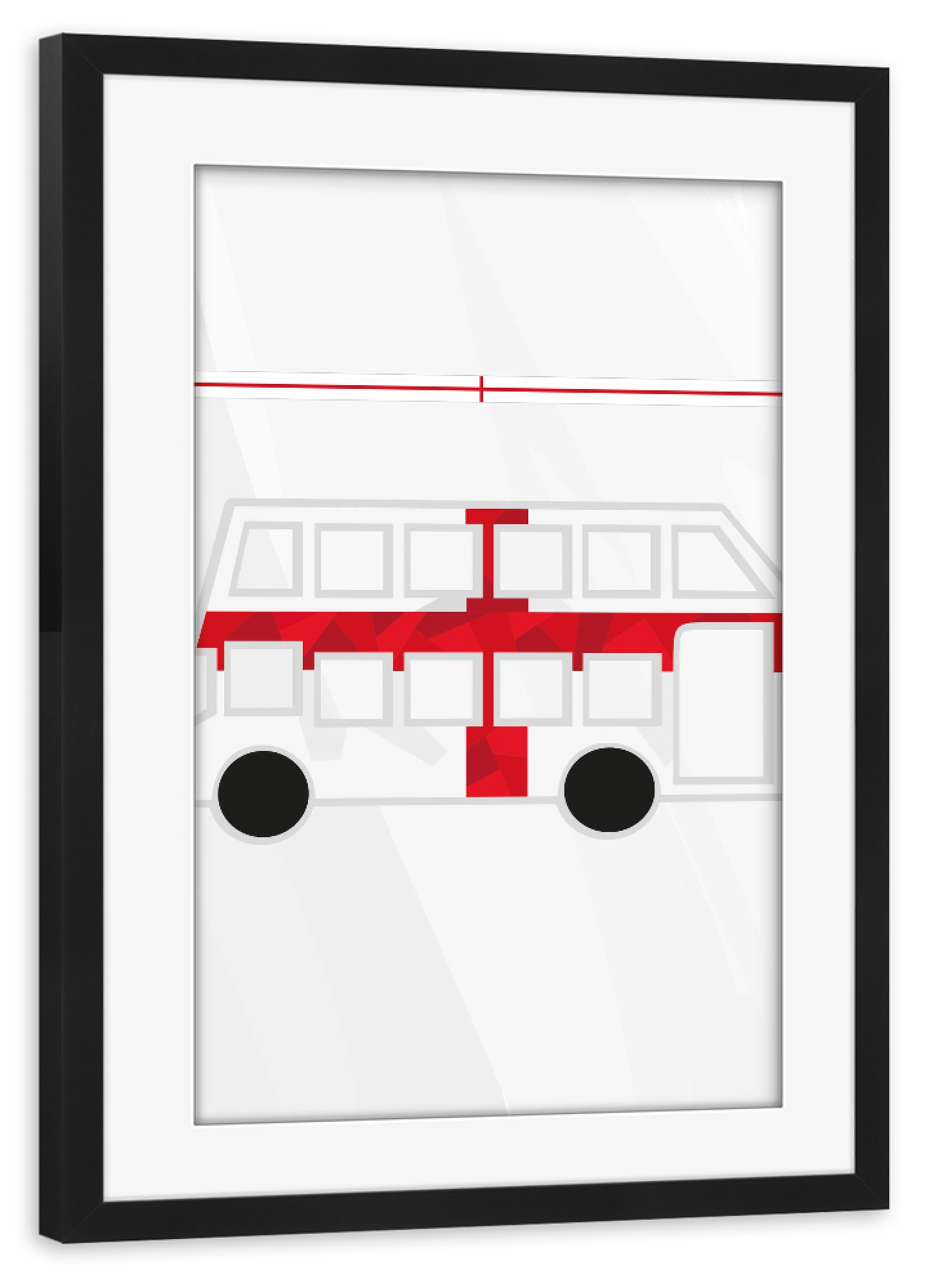 Poster mit Rahmen schwarz "Europa England" artboxONE - Reise,Sport / Fußball - Em,Fußball,Weltmeister,Wanderlust,Länder,Uk,United kingdom