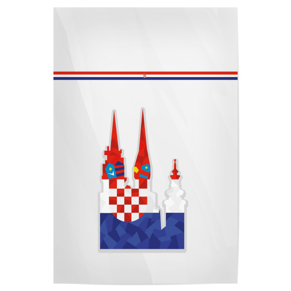 Poster 30x20 cm "Europa Kroatien" artboxONE - Reise,Sport / Fußball - Em,Fußball,Weltmeister,Wanderlust,Länder