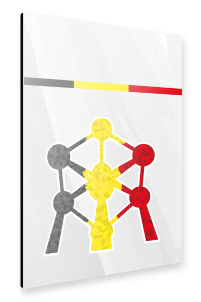 Alu-Dibond "Europa Belgien" 30x20 cm artboxONE