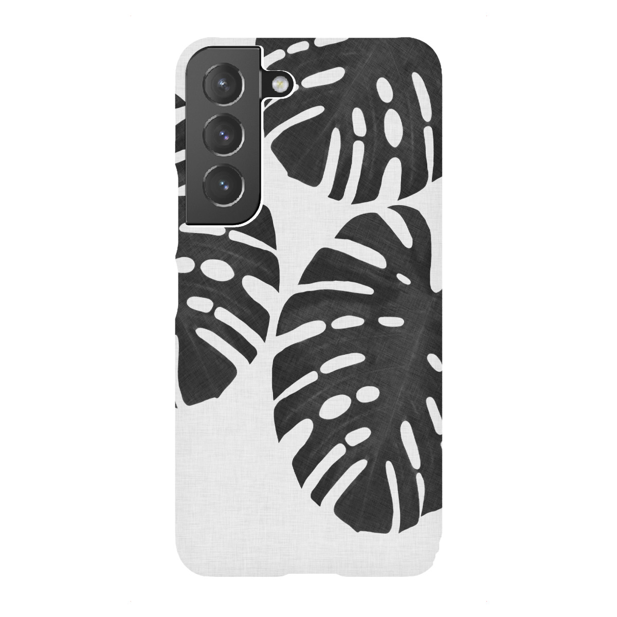 "Monstera Palm II Black White"für Samsung Galaxy - Premium-Case Handyhülle artboxONE