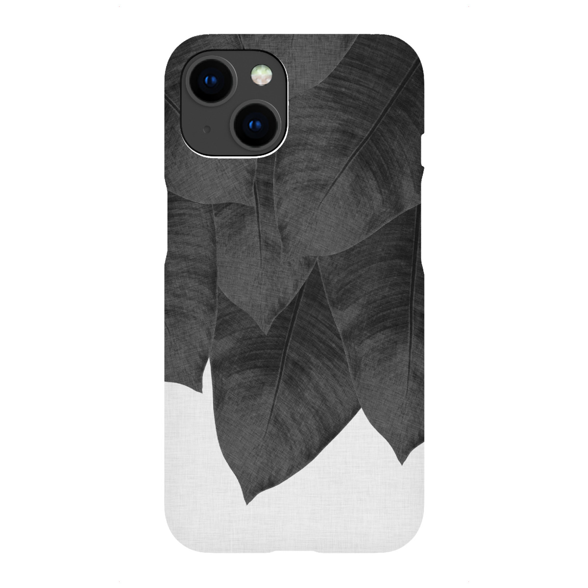 "Banana Leaves Black White"für iPhone - Premium-Case Handyhülle artboxONE