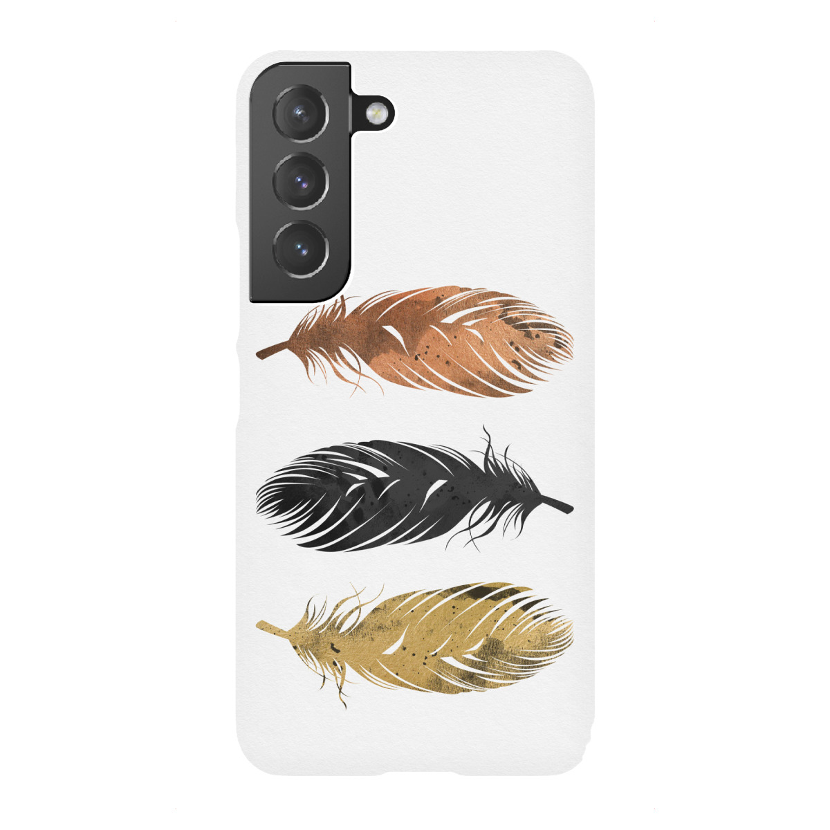 "Copper And Golden Feathers"für Samsung Galaxy - Premium-Case Handyhülle artboxONE