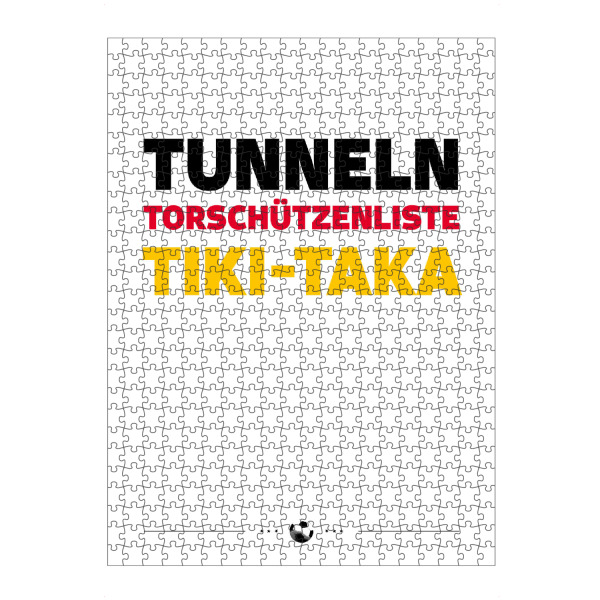 Puzzle Ravensburger "Tunneln" artboxONE - Typografie,Sport / Fußball