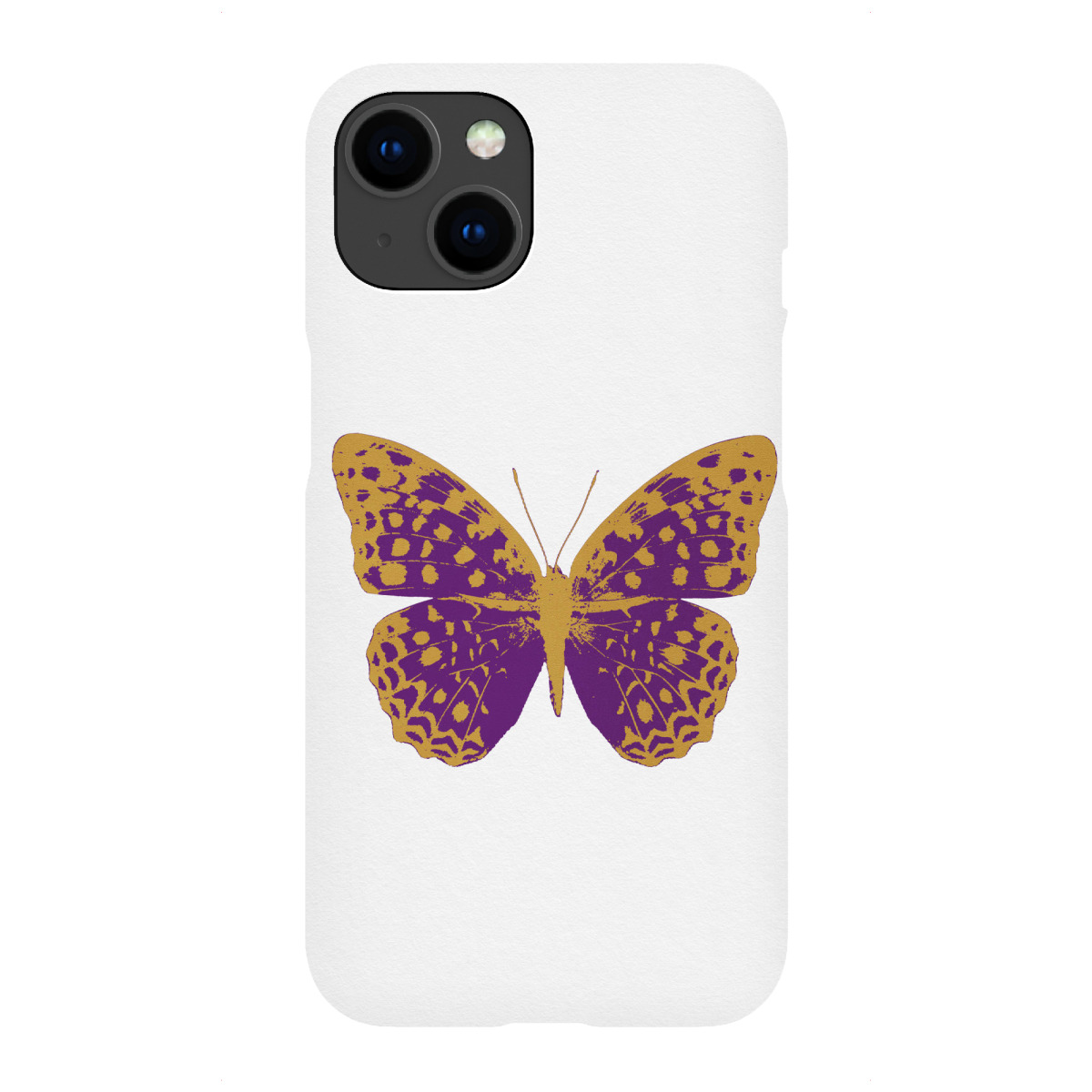 iPhone "Gold and Purple Butterfly" Premium-Case Handyhülle artboxONE