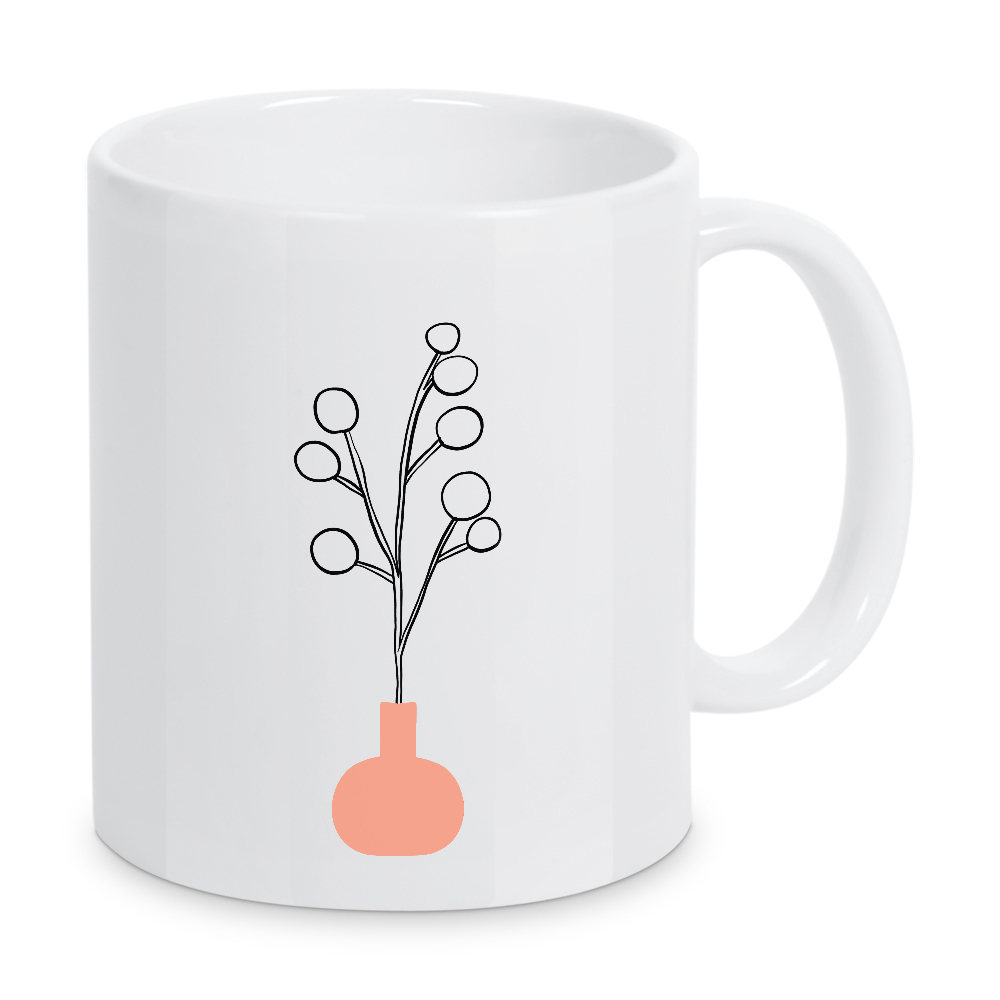 Tasse "Flower Branch Vase" artboxONE - Natur,Floral,Abstrakt,Geometrie