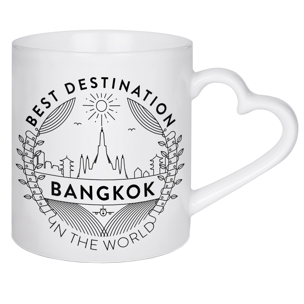 Herztasse "Bangkok-Abzeichen" artboxONE - Städte,Reise