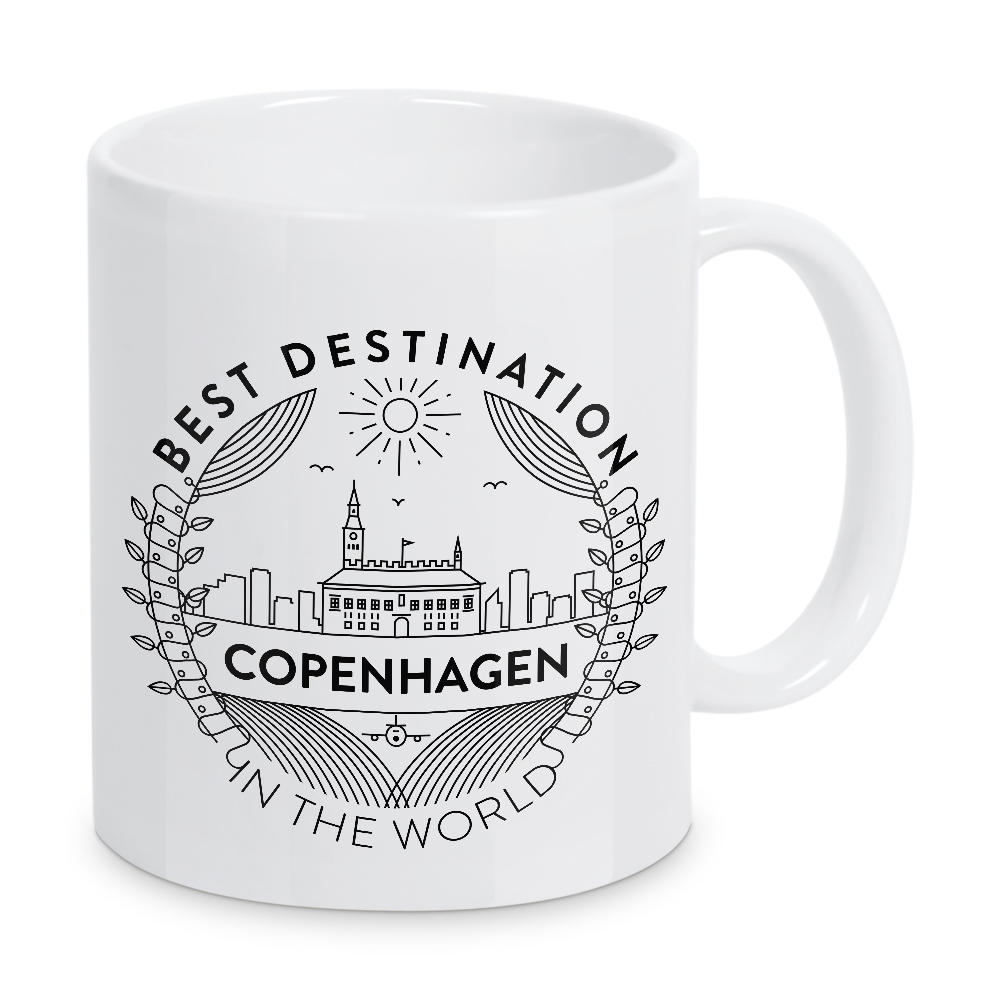 Tasse "Copenhagen Badge" artboxONE - Reise,Städte / København