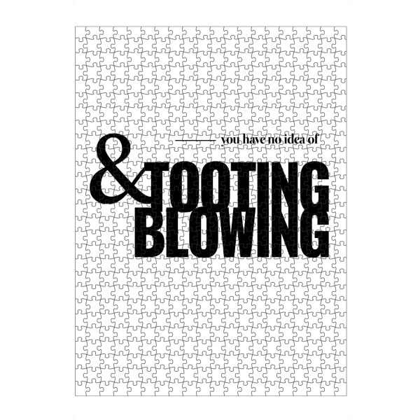 Puzzle Ravensburger "Tooting And Blowing" artboxONE - Typografie,Schwarzweiß
