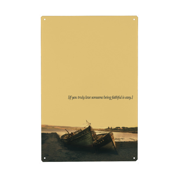 Metall Poster "Truly Love Someone" artboxONE - Typografie,Liebe