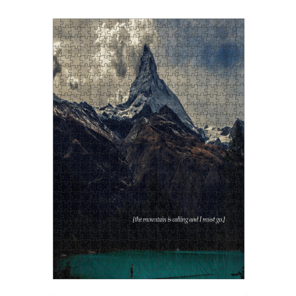 artboxONE Puzzle "The Mountain is Calling" artboxONE - Typografie,Natur,Reise