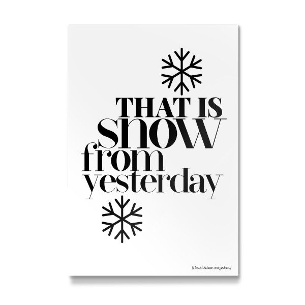 Galerie-Print "Snow From Yesterday" 30x20 cm artboxONE