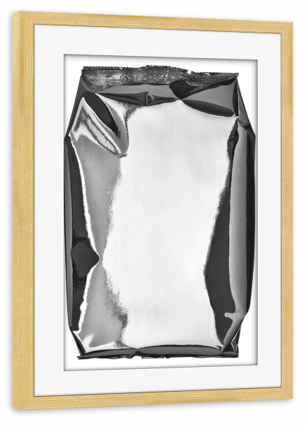 Poster mit Rahmen kiefer "Silver Shinings No 9" artboxONE - Stillleben