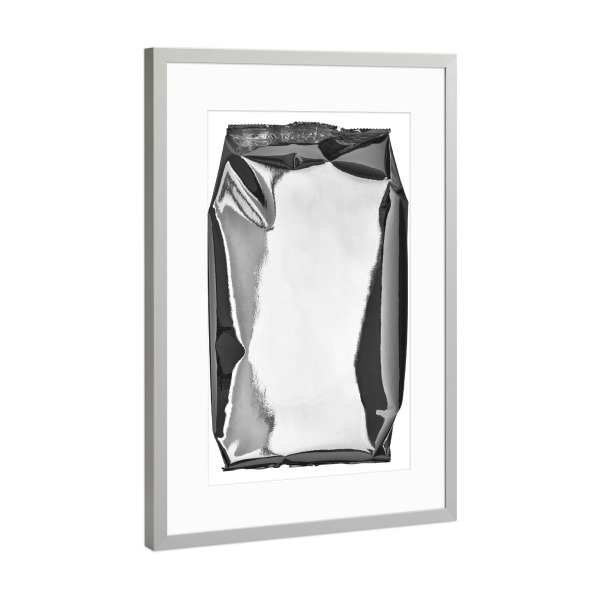 Poster mit Rahmen Silber "Silver Shinings No 9" artboxONE - Stillleben