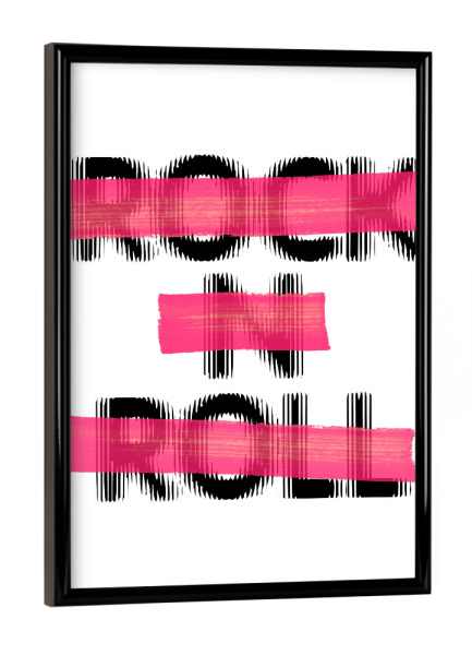 Poster mit schwarzem Rahmen "Rockini Roll" artboxONE - Typografie - Typo,Lettering,Grafisch,Denglish,Graphic,Funny,Lustig,Rock,Roll