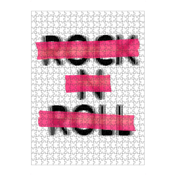 Puzzle Ravensburger "Rockini Roll" artboxONE - Typografie - Typo,Lettering,Grafisch,Denglish,Graphic,Funny,Lustig,Rock,Roll - Bild typo