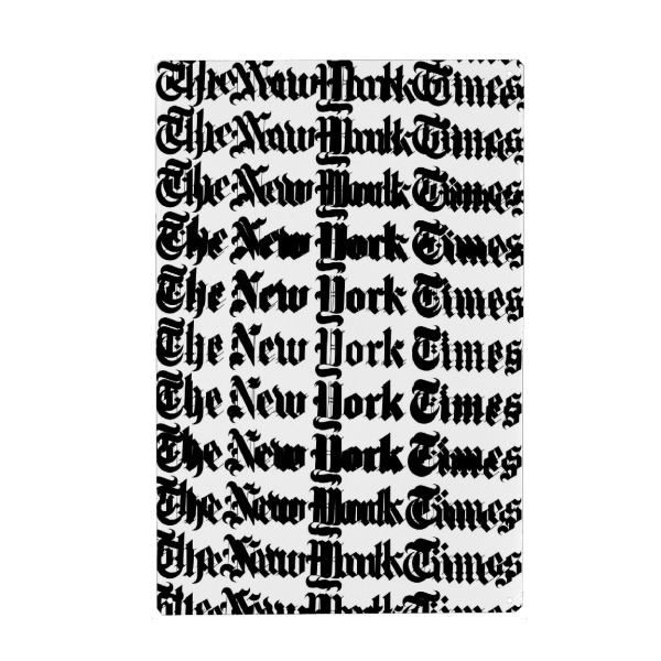 Holzbild "New York Blur Day" artboxONE - Typografie,Schwarzweiß - Zeitung,Newspaper,Nyc,New york city,New york,Letters,Buchstaben