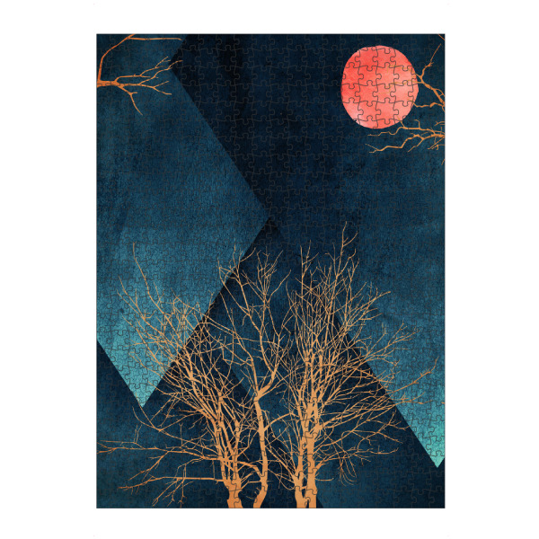 artboxONE Puzzle "Moon Dancer" artboxONE - Abstrakt,Geometrie,Geometrie - Kreise,Mond,Sonne,Baum,Baum,Kreise - Bild Kreise