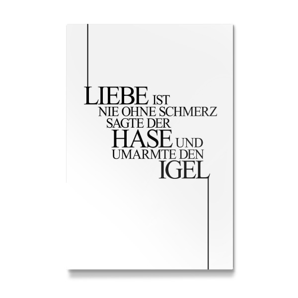 Galerie-Print "Liebe Tut Weh" 30x20 cm artboxONE