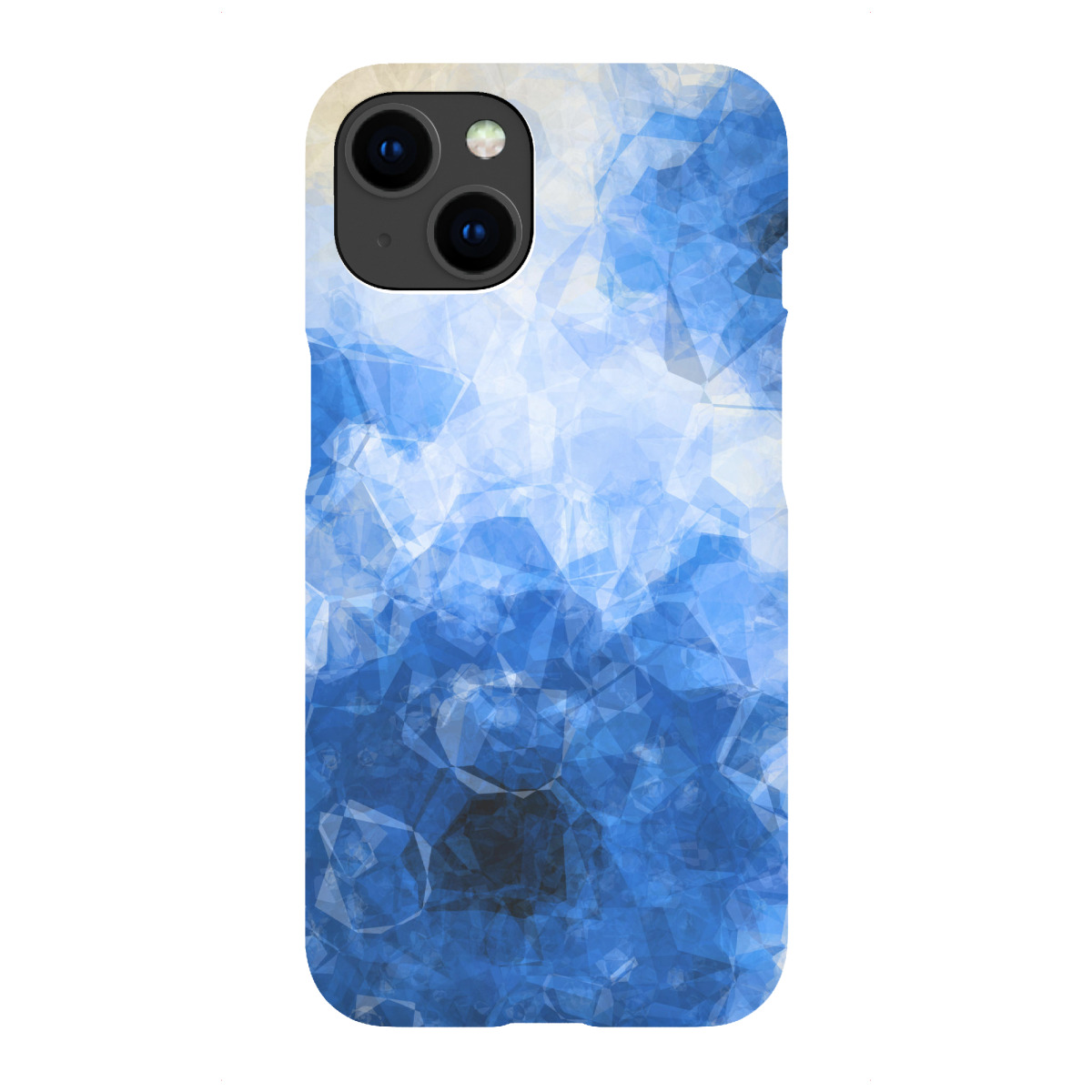 "Blue Gerbera - Abstract Flower"für iPhone - Premium-Case Handyhülle artboxONE