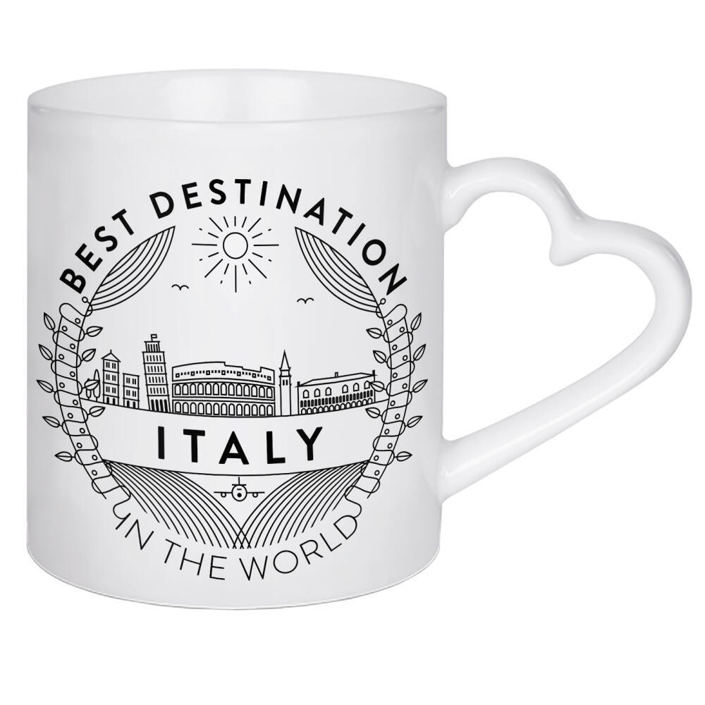 Herztasse "Italy Badge" artboxONE - Reise,Reise / Länder