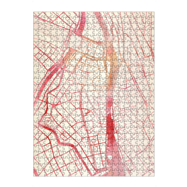 artboxONE Puzzle "Zürich Schweiz I" artboxONE - Städte,Reise - Städte,Stadtkarte,Wasserfarbe - Bild städte