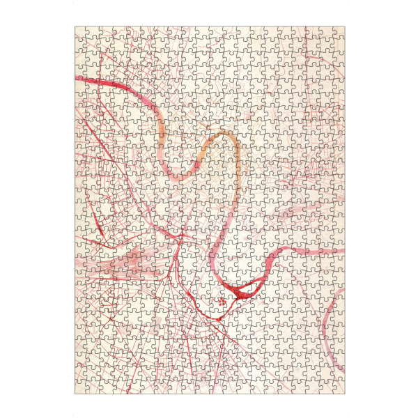 artboxONE Puzzle "Verona Italien II" artboxONE - Städte,Reise - Städte,Stadtkarte,Wasserfarbe - Bild städte