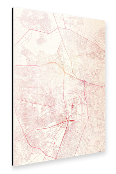 Alu-Dibond "Santiago-de-Chile II" 30x20 cm artboxONE