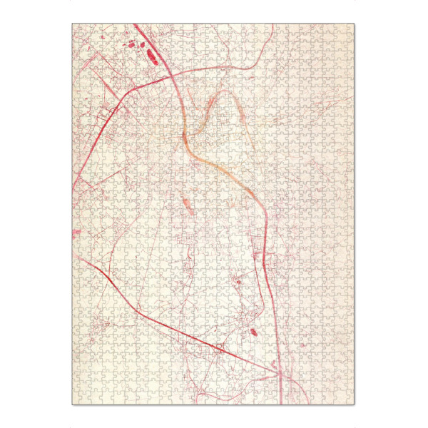 Puzzle Ravensburger "Salzburg Österreich 3" artboxONE - Städte,Reise - Städte,Stadtkarte,Wasserfarbe - Bild städte