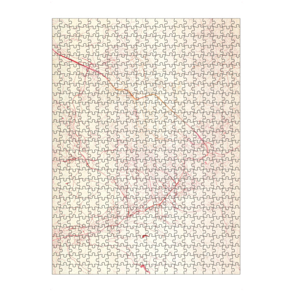 artboxONE Puzzle "Saint-Étienne Frankreich I" artboxONE - Städte,Reise - Städte,Stadtkarte,Wasserfarbe - Bild städte