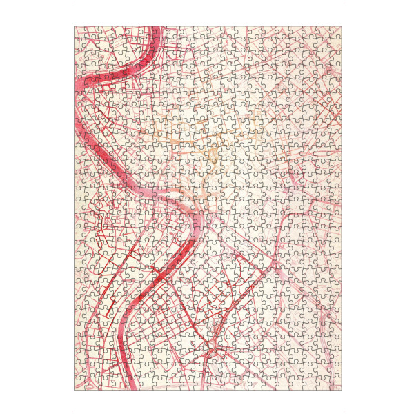 Puzzle Ravensburger "Rom Italien II" artboxONE - Städte,Reise - Städte,Stadtkarte,Wasserfarbe - Bild städte