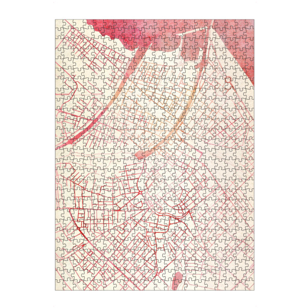 Puzzle Ravensburger "Rimini Italien I" artboxONE - Städte,Reise - Städte,Stadtkarte,Wasserfarbe - Bild städte