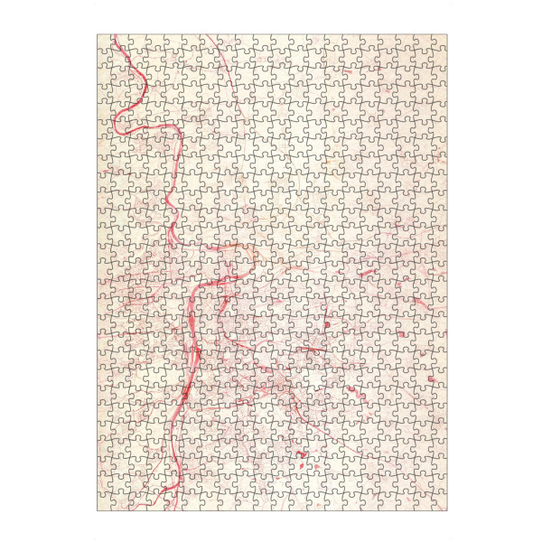 artboxONE Puzzle "Prag Tschechische-Republik I" artboxONE - Städte,Reise - Städte,Stadtkarte,Wasserfarbe - Bild städte