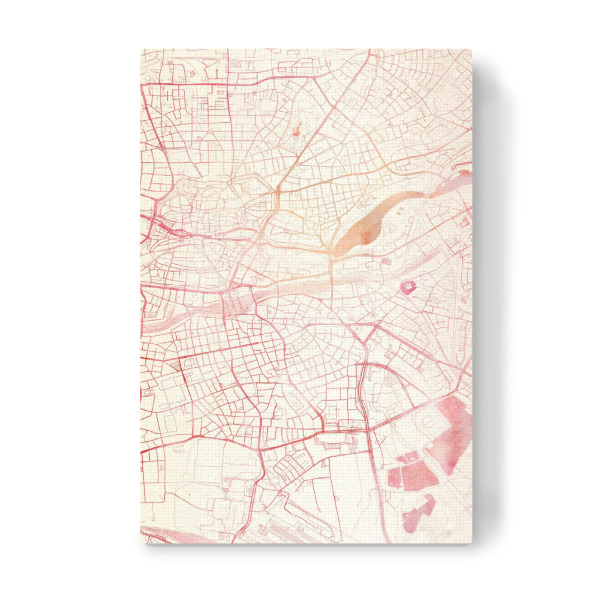 Leinwandbild "Nürnberg Deutschland I" artboxONE - Städte,Reise - Städte,Stadtkarte,Wasserfarbe