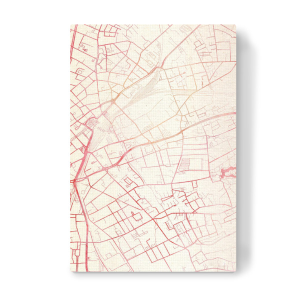 Leinwandbild "Mönchengladbach Deutschland II" artboxONE - Städte,Reise - Städte,Stadtkarte,Wasserfarbe