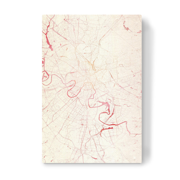 Leinwandbild "Moskau Russland I" artboxONE - Städte,Reise - Städte,Stadtkarte,Wasserfarbe
