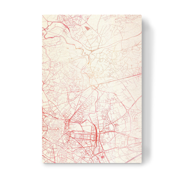 Leinwandbild "Montpellier Frankreich I" artboxONE - Städte,Reise - Städte,Stadtkarte,Wasserfarbe