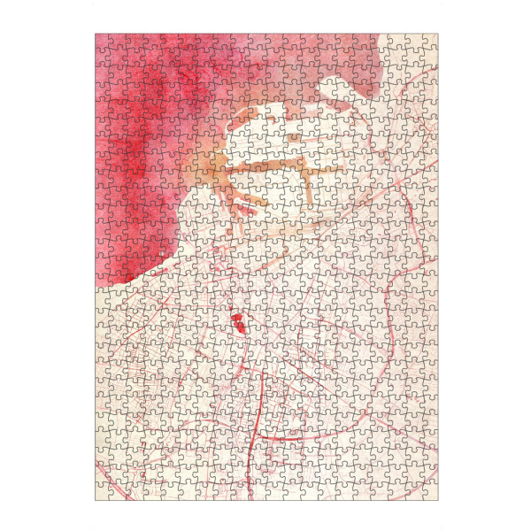 Puzzle Ravensburger "Malmö Schweden II" artboxONE - Städte,Reise - Städte,Stadtkarte,Wasserfarbe - Bild städte